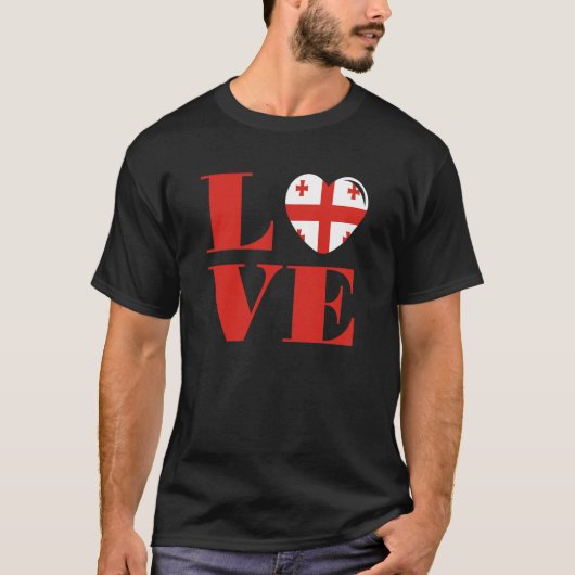 私はジョージアが大好き Tシャツ (正面)