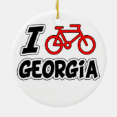 私はジョージアを循環させることを愛します セラミックオーナメント (裏面)