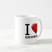 私はジョージアを愛します コーヒーマグカップ (正面右)