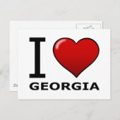 私はジョージアを愛します ポストカード (正面/裏面)