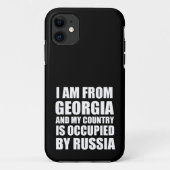 私はジョージア出身で私の国は占領されている Case-Mate iPhoneケース (裏面)