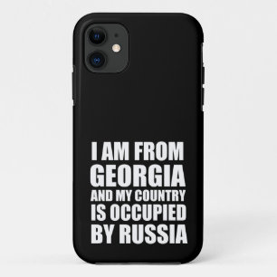 私はジョージア出身で私の国は占領されている iPhone 11 ケース