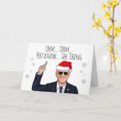 私はジョー・クリスマスにバイデン氏メリーのカード カード (黄色い花)