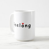 私はジーロング・オーストラリアが大好き コーヒーマグカップ (正面左)
