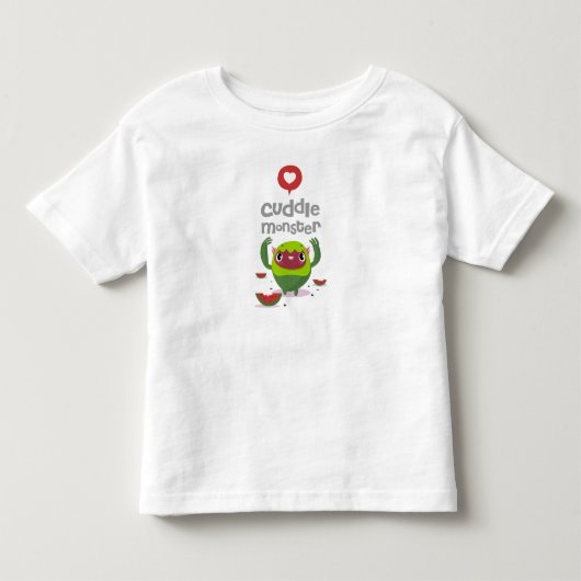 私はスイカが大好きだ トドラーTシャツ (正面)