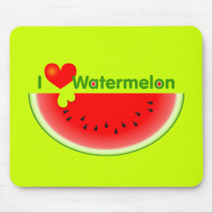 私はスイカのマウスパッドを愛します マウスパッド