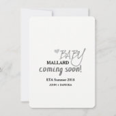 私はスイカの種の妊娠の発表を食べました 案内状 (裏面)