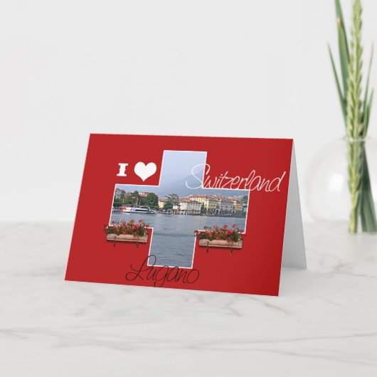 私はスイスが大好き – Greeting Card カード (正面)