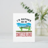 私はスイスの休暇アルプスにいたい ポストカード (スタンド正面)