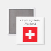 私はスイスの夫を愛している マグネット (正面/裏面)