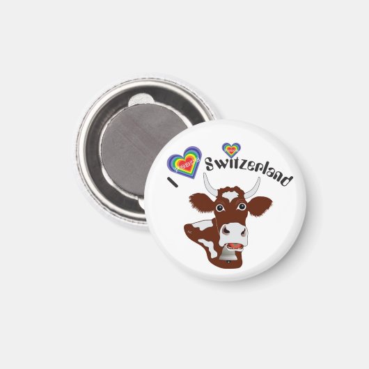 私はスイス磁石が大好き マグネット (正面/裏面)