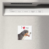 私はスイス素晴らしの山犬が大好き マグネット (インサイチュ (食洗機))