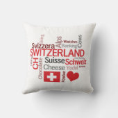私はスイス連邦共和国のおもしろいなスイスの決まり文句を愛します クッション (裏面)
