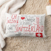 私はスイス連邦共和国のお気に入りのなスイスの事を愛します ランバークッション (ブランケット)