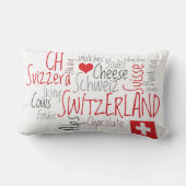 私はスイス連邦共和国のお気に入りのなスイスの事を愛します ランバークッション (裏面)