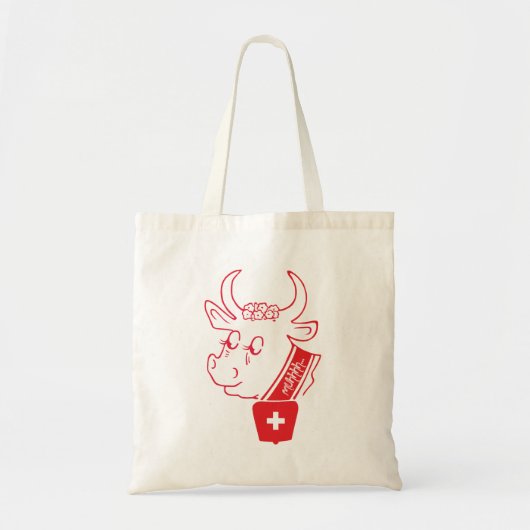 私はスイス・タッシュが大好き トートバッグ (正面)