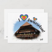 私はスイス・ポストカルテが好きです ポストカード (正面/裏面)