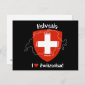私はスイス・ポストカルテが好きです ポストカード (正面/裏面)