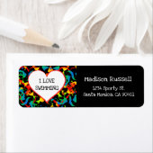 私はスイミングスポーツ編集可能モダン抽象芸術 ラベル (インサイチュ)