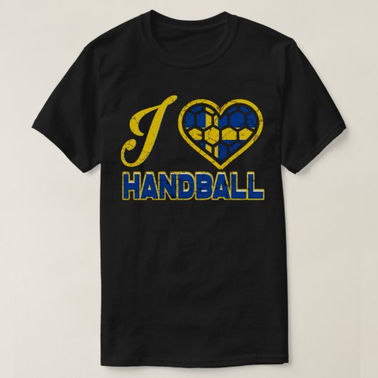 私はスウェーデンのハンドボールが大好きだ Tシャツ (デザイン正面)