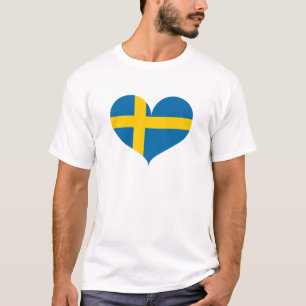 私はスウェーデンフラグを愛している Tシャツ