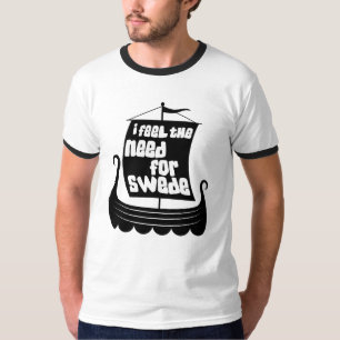私はスウェーデン人メンズ信号器のTシャツのための必要性を感じます Tシャツ