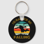 私はスカイダイビングをしたいヴィンテージ キーホルダー (正面)