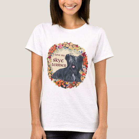 私はスカイ・テリアが大好き Tシャツ (正面)