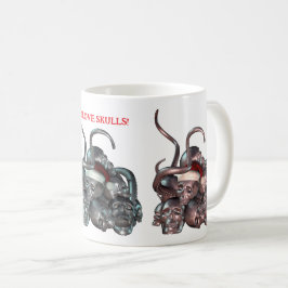 私はスカルが大好き!スカル杭と触手 コーヒーマグカップ