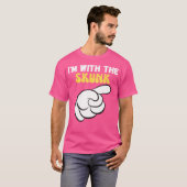 私はスカンクとおもしろい一緒にいる Tシャツ (正面フル)