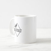 私はスキーおもしろいスノースキースキーの下り坂が難しい コーヒーマグカップ (正面左)