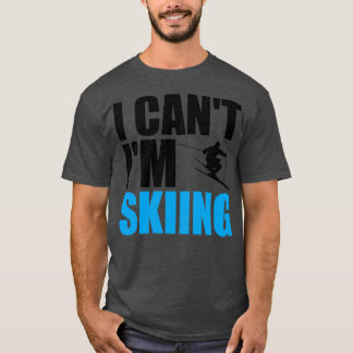 私はスキーが出来ない Tシャツ