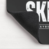 私はスキーと3人が好きだ マウスパッド (コーナー)