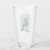 私はスキーのプリント タンブラーグラス (裏面)