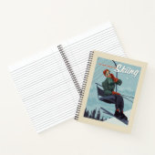 私はスキーのプリント ノートブック (内部)