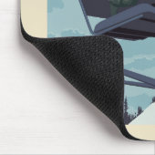 私はスキーのプリント マウスパッド (コーナー)