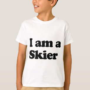 私はスキーヤーです Tシャツ
