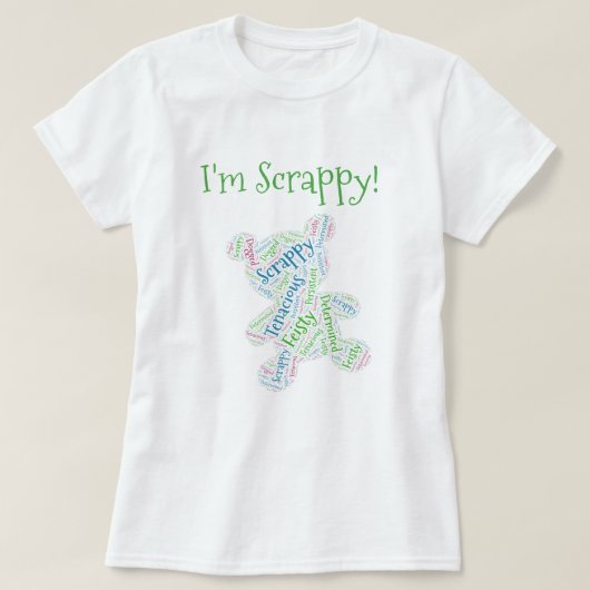 私はスクラッピーです Tシャツ (デザイン正面)