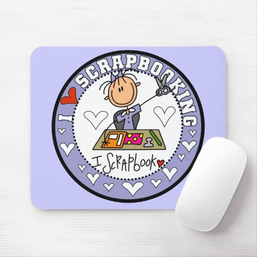 私はスクラップブック作りのマウスパッドを愛します マウスパッド (マウス)
