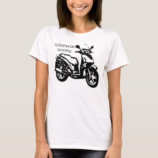 私はスクートしたい Tシャツ (正面)