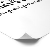 私はスクールカウンセラーあなたの超大国は何か？ ポスター (角)