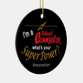 私はスクールカウンセラーだ君の力はすごい何だ？ セラミックオーナメント (右)