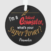 私はスクールカウンセラーだ超大国とは何だ?💪 オーナメント (裏面)