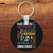 私はスクールカウンセラーとして感謝している キーホルダー (正面)