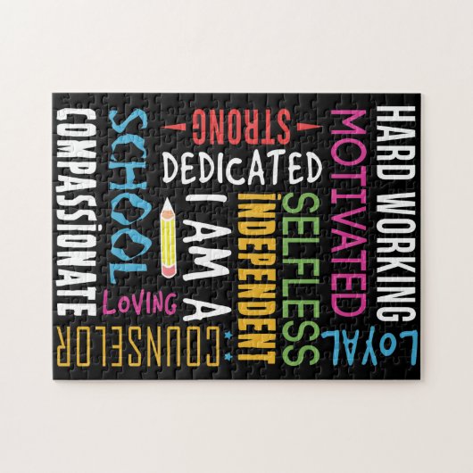 私はスクールカウンセラーとして感謝している ジグソーパズル (横)