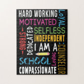 私はスクールカウンセラーとして感謝している ジグソーパズル (縦)