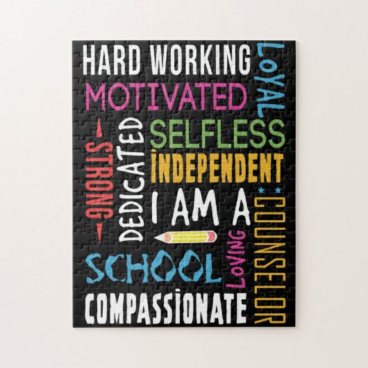 私はスクールカウンセラーとして感謝している ジグソーパズル (縦)