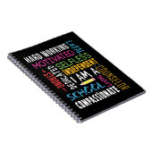 私はスクールカウンセラーとして感謝している ノートブック (右側)