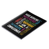 私はスクールカウンセラーとして感謝している ノートブック (左側)