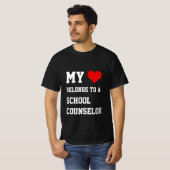 私はスクールカウンセラーのTシャツに所属している Tシャツ (正面フル)